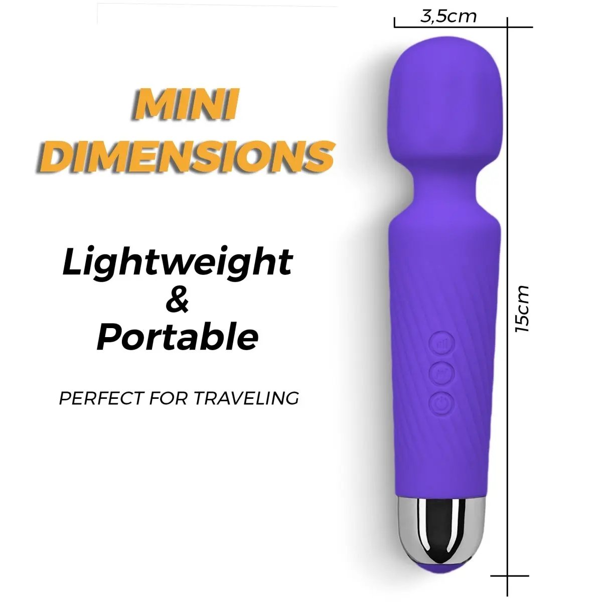 Love Salve Wand Massager - Silent Waterproof Design Ideal for Stress Relief - Love Salve